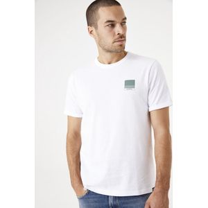 GARCIA T-shirt - Wit - Korte Mouw - 70% Katoen - Subtiele Print