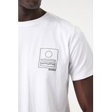 T-shirt - Effen - Jersey - Kwartmouw - Normale Pasvorm