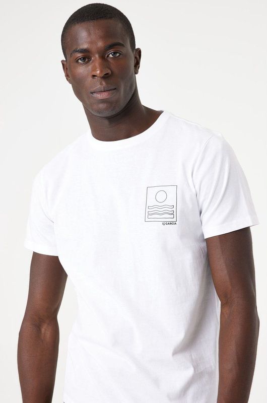 T-shirt - Effen - Jersey - Kwartmouw - Normale Pasvorm