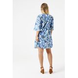 GARCIA Jurk - Blauw - Katoen - Allover Print