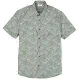 GARCIA - All Over Print Overhemd - Groen - Korte Mouw