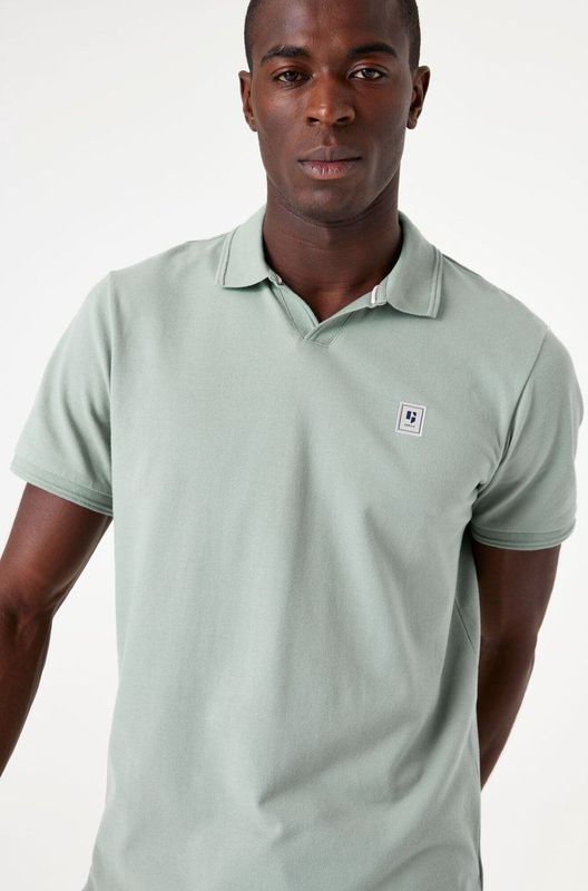 GARCIA - Polo - Groen - Katoen - Korte Mouwen