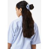 Garcia - Overhemdblouse - Kleur Chambray Blue - Korte Mouwen - Strepenpatroon
