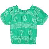 GARCIA Meisjes Overhemd - Groen met Allover Print