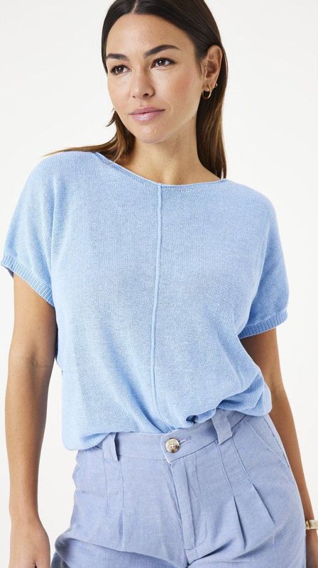 Garcia - Trui - Blauw - Hoogwaardig Materiaal