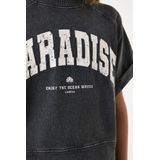 T-shirt - Verwassen Look - Korte Mouwen - Ronde Halslijn - 100% Katoen