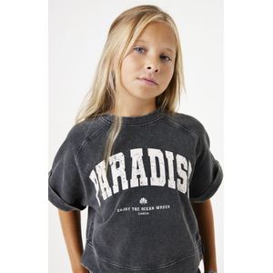 T-shirt - Verwassen Look - Korte Mouwen - Ronde Halslijn - 100% Katoen