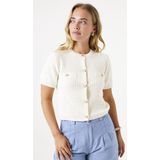 Garcia - E50254 - Vest - Ecru - Katoen/Acryl