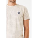 Garcia - T-shirt - Streeppatroon - Korte Mouwen - Ronde Hals - Regular Fit - Katoen/Polyester