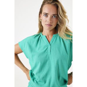 Garcia - 4382.20.0001 - Top - Groen - 70% Viscose 30% Linnen