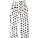 GARCIA E50314 Broek - Wit - Relaxed Fit - Allover Print - 88% Viscose