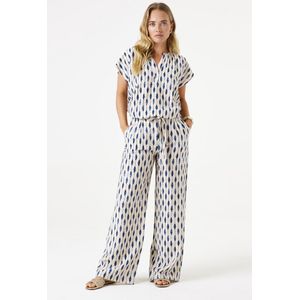 GARCIA E50314 Broek Wit - Wijde Broek - 88% Viscose - 12% Polyamide