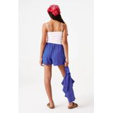 GARCIA Meisjes Shorts - Blauw - 70% Viscose 30% Linnen - Elastische Tailleband