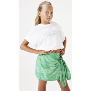 GARCIA - Mini Skort - Groen - Katoen - High Waist met Elastische Tailleband
