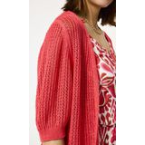 GARCIA - Vest - Rood - 55% Katoen - Openvallend met Pofmouwen