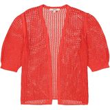 GARCIA - Vest - Rood - 55% Katoen - Openvallend met Pofmouwen