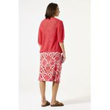 GARCIA - Vest - Rood - 55% Katoen - Openvallend met Pofmouwen