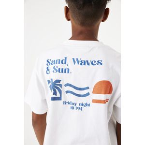 GARCIA - Chest Print T-shirt - Wit - Korte Mouw