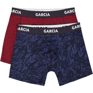 GARCIA - Trunk Boxershorts - Blauw - 2-Pack - Katoen/Elastaan