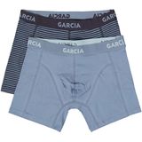 GARCIA - Boxershorts - Blauw - 2-Pack - Katoen/Elastaan