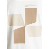 T-shirt - Motiefprint - Jersey - Ronde Hals - Kwartmouw