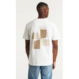 T-shirt - Motiefprint - Jersey - Ronde Hals - Kwartmouw