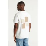 T-shirt - Motiefprint - Jersey - Ronde Hals - Kwartmouw