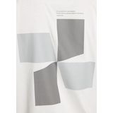 T-shirt - Motiefprint - Jersey - Ronde Hals - Kwartmouw