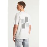 T-shirt - Motiefprint - Jersey - Ronde Hals - Kwartmouw