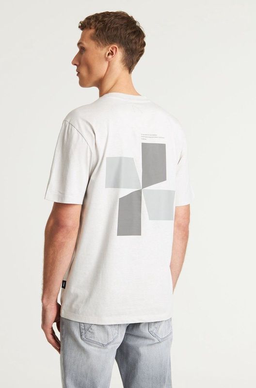 T-shirt - Motiefprint - Jersey - Ronde Hals - Kwartmouw