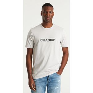 CHASIN' - Duell Tee - T-shirt - Lichtgrijs/Zwart