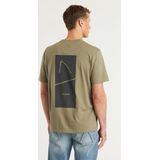 CHASIN' Oversized T-shirt Trez - Olijfgroen