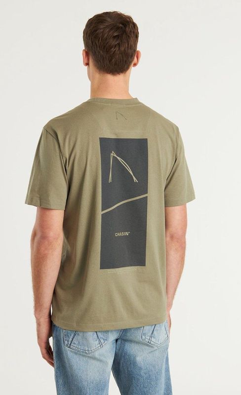 CHASIN' Oversized T-shirt Trez - Olijfgroen