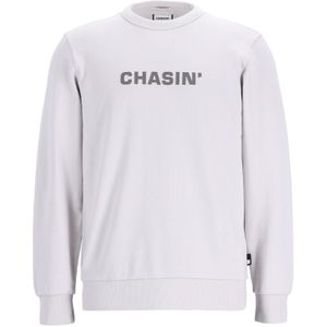 CHASIN' Sweatshirt 'Duell Round'  lichtgrijs / donkergrijs