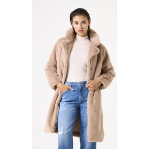 GARCIA - Fluffy Mantel - Bruin - Tussenjas