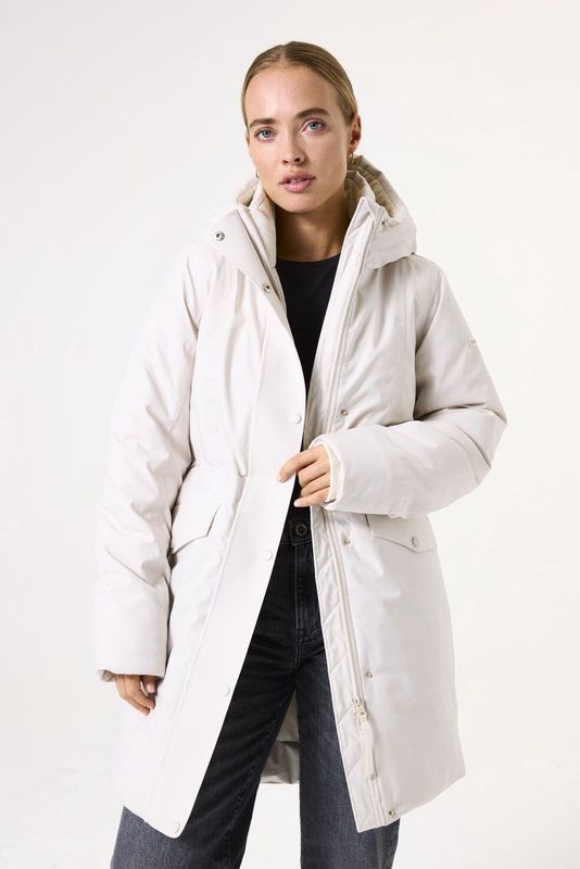 GARCIA - Technische Parka - Wit - Halflange Jas - Waterafstotend