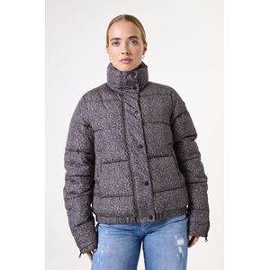 GARCIA - Cropped Pufferjas - Bruin - Gewatteerd - Waterafstotend