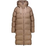 Superdry - Hooded Sports Puffer Mid - Gewatteerde Jas - Beige - Dames