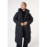 Garcia - GJ500905-60 - Damesjas - Zwart - Pufferdesign - Lange Lengte