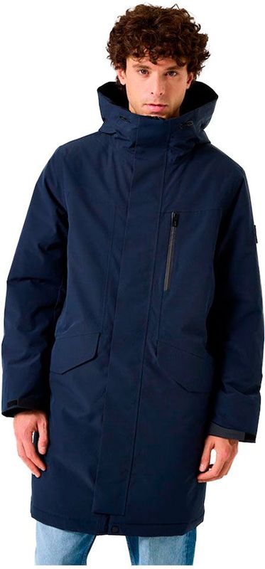 GARCIA - Gewatteerde Parka - Blauw - Heren Jas - Waterafstotend