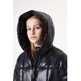 GARCIA - Gewatteerde Pufferjas - Zwart - Meisjes - Met Capuchon