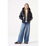 GARCIA - Gewatteerde Pufferjas - Zwart - Meisjes - Met Capuchon