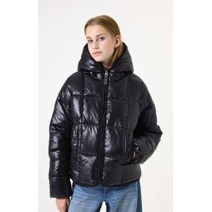 GARCIA - Gewatteerde Pufferjas - Zwart - Meisjes - Met Capuchon