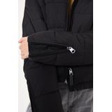 GARCIA - Pufferjas - Zwart - Gewatteerde Jas - Waterafstotend