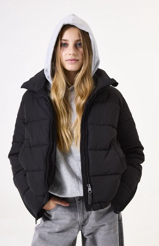 GARCIA - Pufferjas - Zwart - Gewatteerde Jas - Waterafstotend