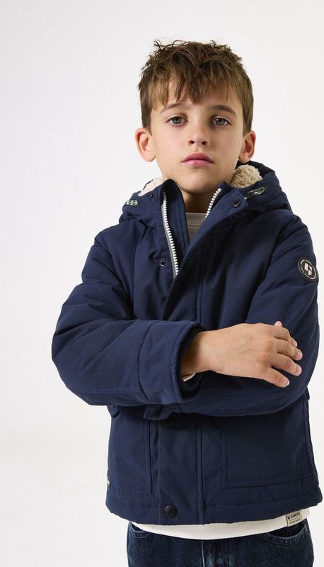 GARCIA - Winterjas - Navy - Warm Gevoerd - Capuchon met Trekkoord