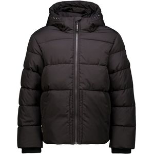 GARCIA - Gewatteerde Puffer Jas - Zwart - Met Capuchon