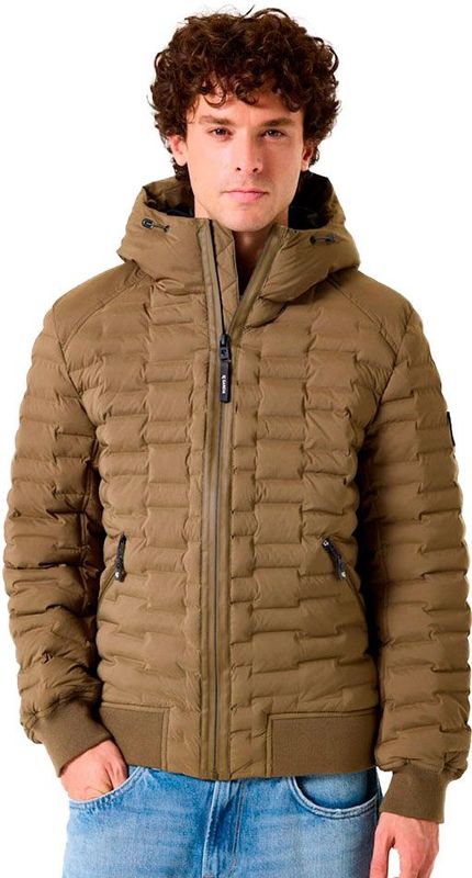 GARCIA - Licht Gewatteerde Pufferjas - Groen - Regular Fit