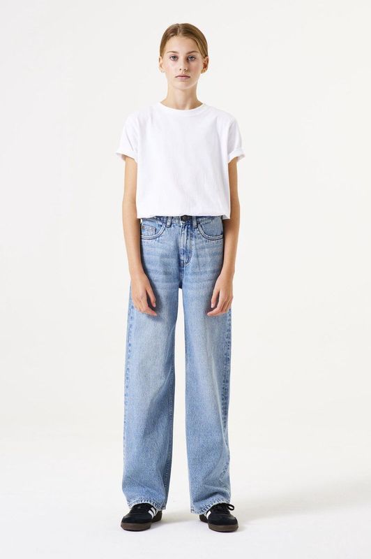 GARCIA Ilvy Jeans - Blauw - Straight Fit - High Waist - 5-Pocket