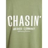 CHASIN' Shirt 'Mayor'  lichtgroen / wit